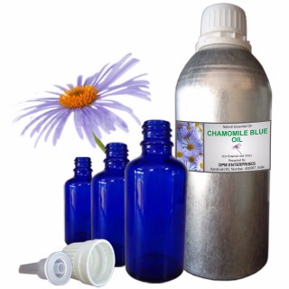 CHAMOMILE BLUE ESSENTIAL OIL, Matricaria Recutica, 100% Pure & Natural Essential Oil